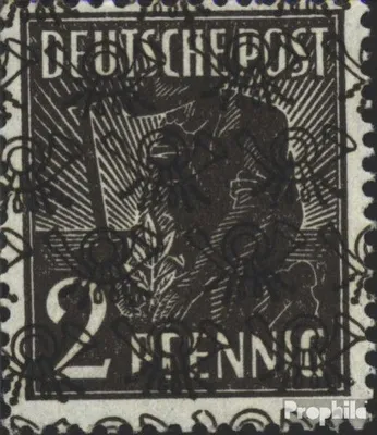 Produktbild von Briefmarken Bizone (Alliierte Besetzung) 1948 Mi 36II postfrisch Posthörnchen (Netzaufdruck)