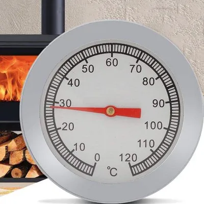 Produktbild von Famanu Temperaturmesser für BBQ, Pizzaofen und Grill - Präzise Temperaturanzeige bis 120°C