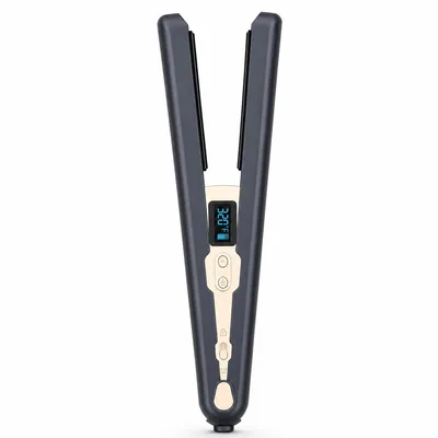 Produktbild von Mini Glätteisen mit Akku, kabelloser 2 in 1 Haarglätter und Lockenstab, LCD Anzeige, Keramik Heizplatten, Ionenschutz, Reise Haarstyler