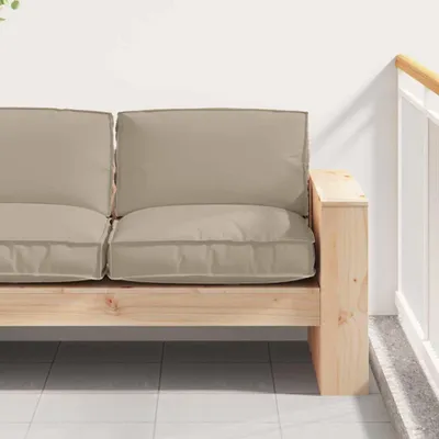 Image de vidaXL Coussin Taupe 80 x 80 x 12 cm Tissu Oxford