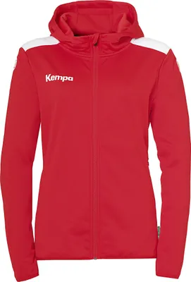Produktbild von Kempa Kapuzenjacke Emotion 27 Women Uni 2005131_01 rot/weiß XS