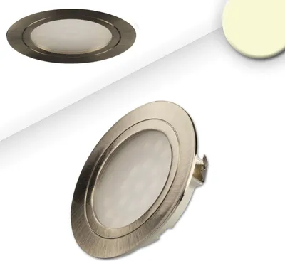 Produktbild von ISOLED LED Möbeleinbaustrahler MiniAMP silber, 2W, 12V DC warmweiß 3000K, dimmbar