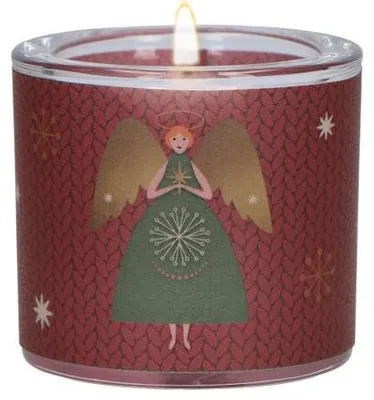 Produktbild von Windlicht aus Glas - Weihnachtsengel