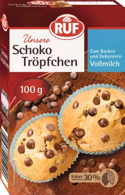 Obrázek produktu pro RUF Čokoládové kapky plnotučné mléko