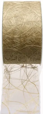 Produktbild von Sizoweb Tischband - Hussenband - dunkelgold 7,9 cm Rolle 50 Meter - 64 041-R 79