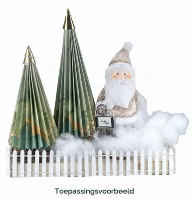 Zdjęcie produktu dla Figurka Świętego Mikołaja - Dekoracyjna figurka - 18 cm - Dekoracja świąteczna