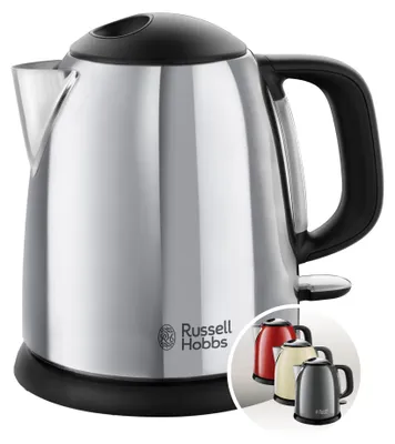 Produktbild von Russell Hobbs Wasserkocher klein [1,0l] Victory Edelstahl poliert (2400W, Schnel