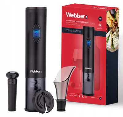 Produktbild von Webber OW6 Automatischer elektrischer Weinöffner – 4-in-1-Set mit USB-Korkenzieher