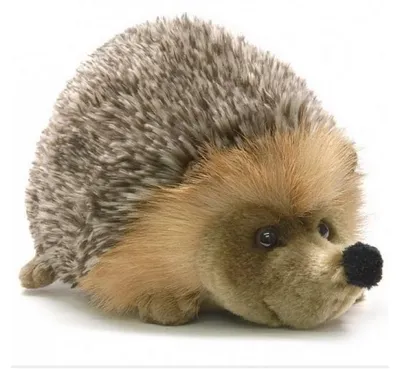 Produktbild von Hansa Plüschtier Igel, 24 cm groß, mit kleinen Augen und zotteligen Haaren