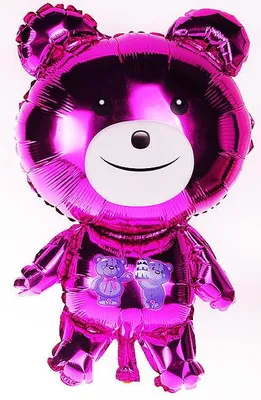 Immagine prodotto di Palloncino a forma di orsetto rosa, diametro 24 pollici