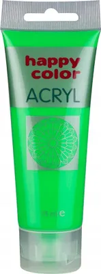 Obrázok produktu pre Happy Color akrylová farba fluo zelená, 75 ml