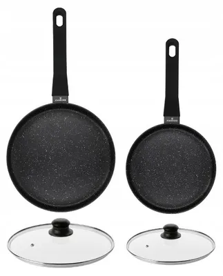 Produktbild von Zwieger Veron Pfannenset mit Glasdeckeln Aluminium 20/28cm