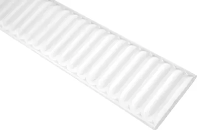Produktbild von GRAND DECOR Stuckleisten Wand flach Barock Stil, PolyurethanHartschaum weiß - 2m Wandleisten gemustert Zierprofile Flachleisten Dekorbau (2 Meter CR781)