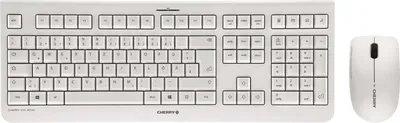 Produktbild von CHERRY DW 3000 Tas­ta­tur-Maus-Set, kabellos, deutsches QWERTZ Layout, grau