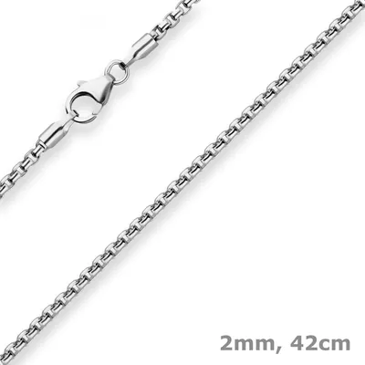 2mm-Veneziakette-rund-aus-925-Silber-rhodiniert-42cm