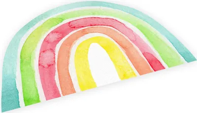 Produktbild von stabiles Vinyl Tischset Regenbogen bunt Kinder Platzset abwaschbar
