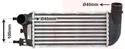 Produktbild von VAN WEZEL 17004352 Ladeluftkühler LLK für FIAT 500 (312) Turbo Intercooler