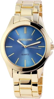 Produktbild von Excellanc 1800014-004 Analog Damenuhr mit Metallarmband goldfarben