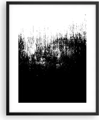 Produktbild von Gerahmtes Poster - Schwarzer Rahmen - Abstraktion dunkel schwarz und weiß - 40x50 cm - Wand Bild - Wanddeko - Wandbilder - Kunstposter - Wandposter - Bilderrahmen - Bilder - P2BPA40x50-4601