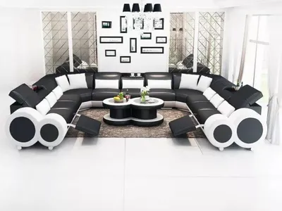 Produktbild von Ecksofa Sofa Wohnlandschaft Design Couch Sofas Polster Eckgarnitur Couchen Neu