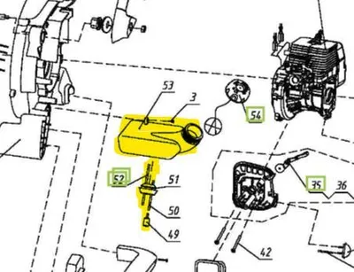 Image de McCulloch GBV322 Poulan Souffleur Réservoir de carburant ORIGINAL