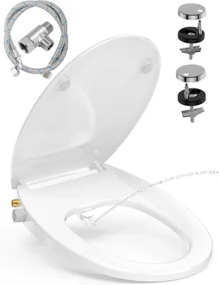 Immagine prodotto di WC con funzione bidet e meccanismo di chiusura ammortizzata - Sedile del WC autochiudente (non elettrico)