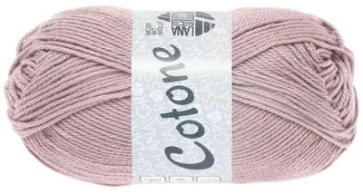 Produktbild von Lana Grossa COTONE 50 g vielseitiges Baumwoll-Basicgarn 125 m Farbe 058 - Pastellrosa