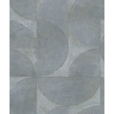 Produktbild von Noordwand Tapete Vintage Deluxe Graphic Circle Look Metallic-Grau
