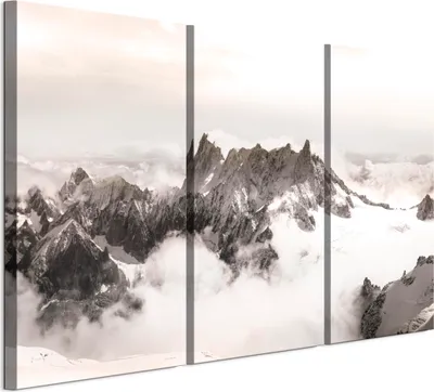 Immagine prodotto di LUMASOUL Quadri su tela 90x60 cm, Motivo invernale 3, Quadri da Parete per Soggiorno e Camera da Letto, 3 pezzi