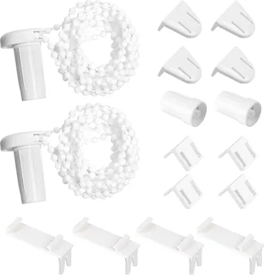 Produktbild von 2er-Set Rollo Halterung Fenster, Ohne Bohren, Zubehör für Verdunkelungsrollos, Ersatzteile für Jalousien, Doppelrollo