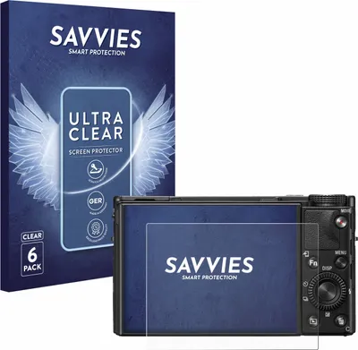 Produktbild von 6x Für Sony Cyber-Shot DSC-RX100 VII / VIIA Schutzfolie Savvies Displayschutz Display Schutz Folie Klar Transparent