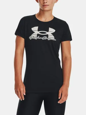 Productafbeelding van T-shirt UA Tech Solid Script, kleur zwart (SSC-BLK)