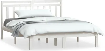 Immagine prodotto di vidaXL Letto in legno massiccio di pino bianco 140x190 cm