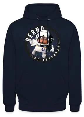 Produktbild von Spreadshirt Bernd Das Brot Astrobrot Rund Uni Hoodie, M, Navy