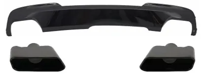 Produktbild von Luftverteiler für BMW F10 F11 5er 11-17 Auspuffspitzen Sport M-Tech 550i Look.