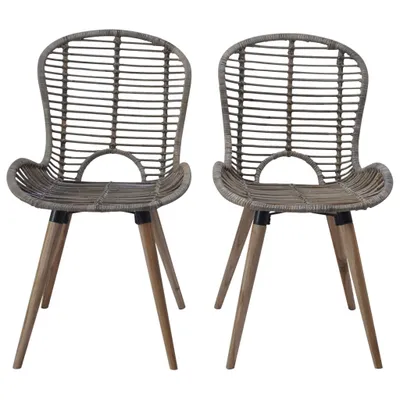 Immagine prodotto di vidaXL Sedie da pranzo 6 pz. Rattan naturale marrone