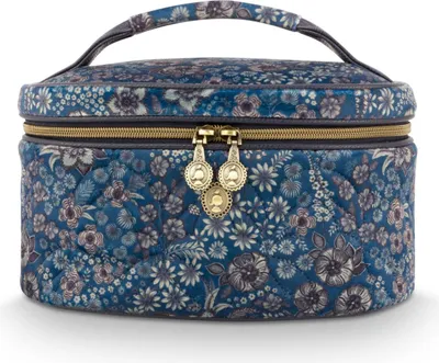 Zdjęcie produktu dla Pip Studio Cleo kosmetyczka pikowana Daisy Dreams Farbe Blue 26x16x16cm