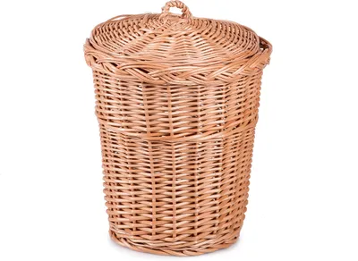 Produktbild von JIPRO® Papierkorb aus Weide Limpar I. - Weidenkorb - Ø 30 x H 30(cm)