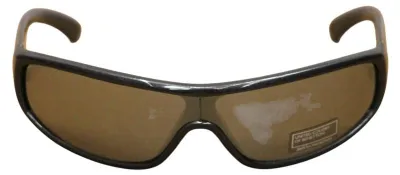 Image de Vereinigte Farben der Sonnenbrille : Lunettes de soleil métallisées grises, modèle enveloppant, unies