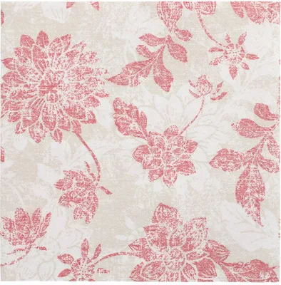 Produktbild von 12500 Servietten "ROYAL Collection" 1/4-Falz 40 cm x 40 cm bordeaux "Flowers"