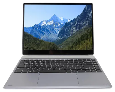 Image de Ordinateur portable 2-en-1 avec écran tactile de 14,1 pouces, 12 Go de RAM, 512 Go de stockage, Wi-Fi 2,4 GHz et 5 GHz, Bluetooth 4.2, clavier magnétique et stylet, prise UE