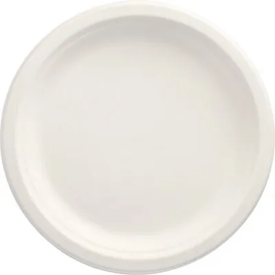 Produktbild von 10000 Teller, Zuckerrohr "pure" ungeteilt Ø 23 cm · 2 cm weiss