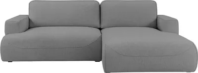 Produktbild von MEBLINI Schlafcouch mit Bettkasten - Ecksofa mit Schlaffunktion - Sofa mit Relaxfunktion und Kissen - Couch L-Form - Eckcouch - LUMIERE - 271x195x96cm - Rechts - Dunkelgrau Samt