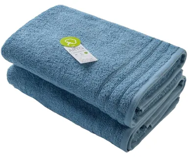 Produktbild von ARTG - Badetuch, Baumwolle aus biologischem Anbau LT3166 (Einheitsgröße) (Jeansblau)
