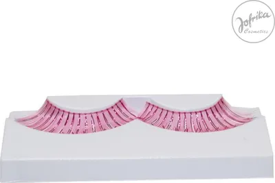 Produktbild von Rainbow Wimpern pink-silber mit Kleber