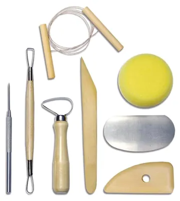 Produktbild von Töpferwerkzeug Set für Keramik und Modellierung, 8-teilig