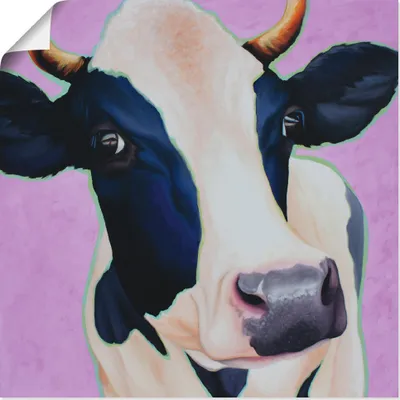 Produktbild von ARTland Poster Kuh Josefine Größe: 30x30 cm