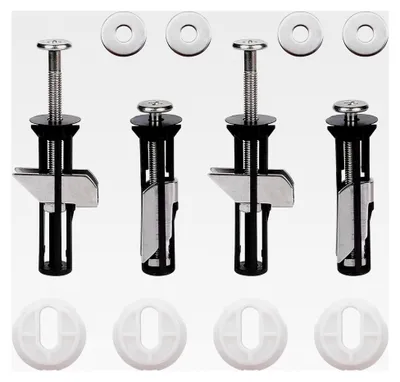 Produktbild von 4 Stück WC-Sitzbefestigungsschrauben für Toilettendeckel, Befestigungsset, Expansionsschraube zur Befestigung des Toilettensitzes, Zubehör zur Wartung des Toilettendeckels