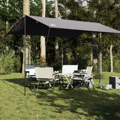 Produktbild von "2026 Promotion" Tarp Grau und Orange 360x294 cm Wasserdicht - Campingzelt UV-Schutz,e CC32772