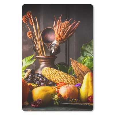 Produktbild von MuchoWow® Mauspad Mousepad Gemüse - Obst - Rustikal - Tisch 18x27 cm - Mousepads - Maus Mat - Pad - Mausunterlage